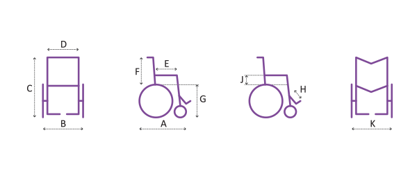 Wózek inwalidzki stalowy OPTIMUM AR 400
